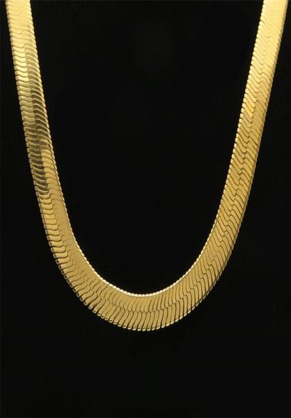 

mens hip hop herringbone gold chain 75 1 1 0 2cm silver gold color herringbone hip hop chain necklace jewelry christmas gift5586078