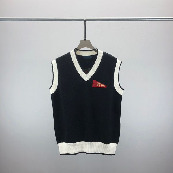 

men's plus size hoodies & sweatshirts jacquard letter knitted sweater in autumn / winter acquard knitting machine e custom jnlarged det, Black;brown