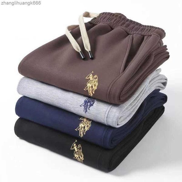 

men's air layer casual sweatpants 2023 spring new loose wide leg sweatpants size m-4xl, Black