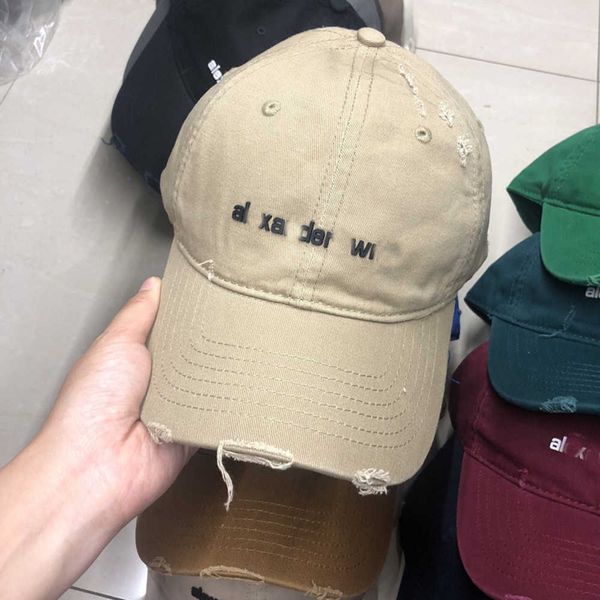 

rubber letter king soft baseball hat womens casual worn and worn washed cotton cap couples, Blue;gray