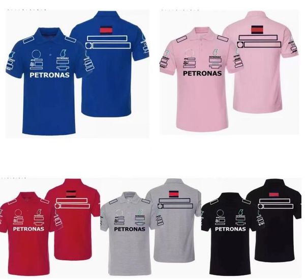 

f1 racing t shirt team men's short sleeve polo shirt same style customized