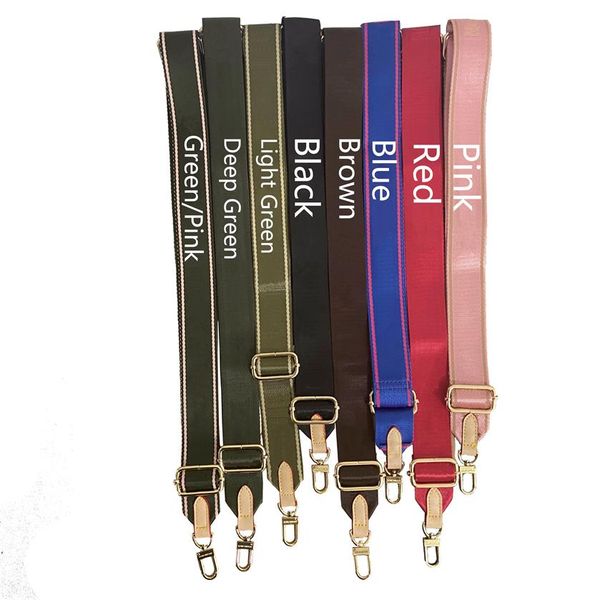 

brand designer bag strap for women 70 to 120 cm crossbody bags belt straps fashion l4183300s, Black