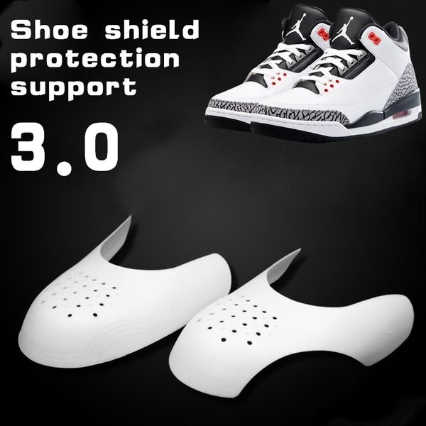 

shoe parts accessories shoe ball shoe head stretcher drop sneaker anti crease wrinkled fold shoe support toe cap sport crease protector 2308, White;pink