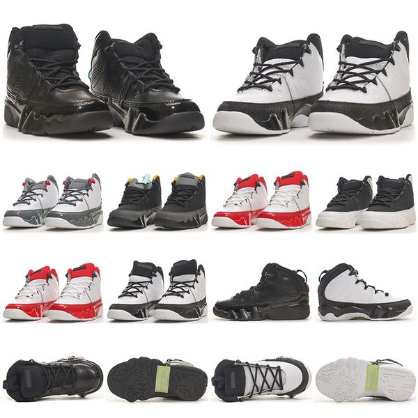 

kids shoes 9s basketball  running sneakers boys girls sport trainers children youth outdoor athletic shoe kid unc white khaki size eur size, Black