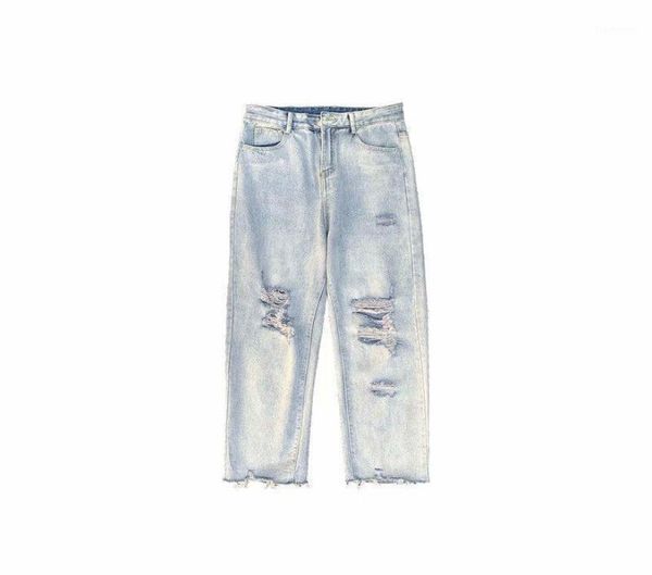 

men039s jeans ripped loose pants straight men clothing designer for goth clothes8493564, Blue