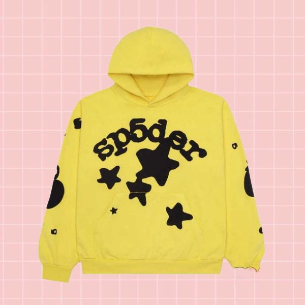 

spider hoodies 555555 new fashion designer men's sweatshirts yellow young thug spder men women hip hop star world wide pullovers, Black