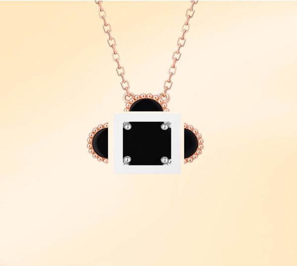 

s925 sterling silver fashion pendant classic 18k gold 4four leaf clover flower necklace pendant chain with diamaonds for womengi9562221