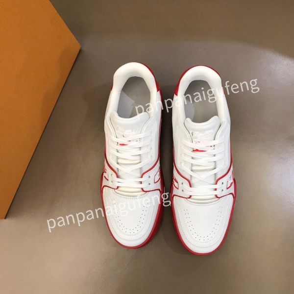 

designer sports shoes casual shoes calfskin leather white blue letter overlay platfor low sports shoes training shoes sizes 39-44 rd2209013, Black
