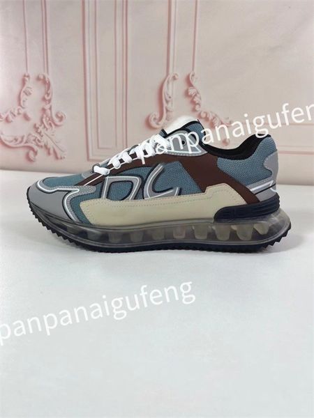 

new luxury designer sneakers calf leather white blue letter platform low sneakers for men and women training shoes size 39-46fd230508, Black