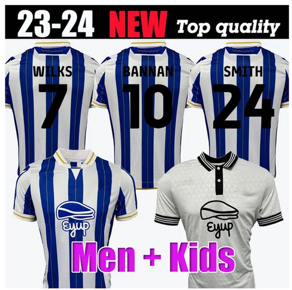

2023 2024 sheffields soccer jerseys wednesdays men kit 23 24 vaulks bannan windass wilks paterson gregory smith football shirts home away si, Black;yellow