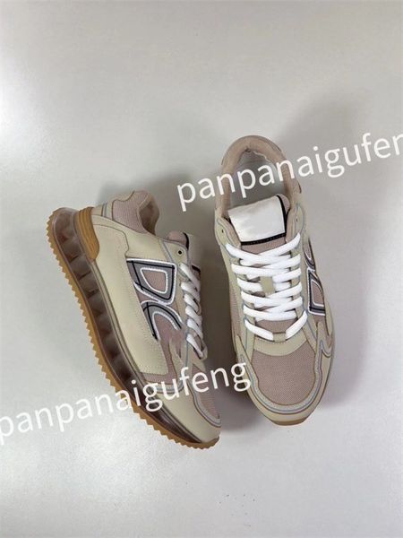 

2023 luxury designer sneakers calf leather white blue letter platform low sneakers for men and women training shoes size 39-46fd230508, Black