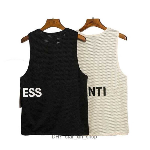 

designer men's t-shirts summer and women's sleeveless sports casual loose vest senior lettering printed essent tank essentialhoodi, White;black