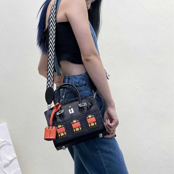 

2023 new birkins handbags designer women tory bag 8g8u handmade 7a european and american new small house leather platinum bag cowhide color