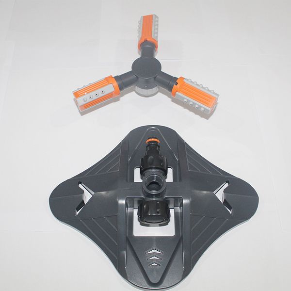 

Deep excavation multifunctional garden sprinkler, trident sprinkler, multi directional 360 degree automatic rotation sprinkler