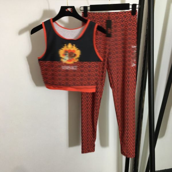 

806 2023 milan style spring summer brand same style two pieces sets black spaghetti strap swimsuit bikini empire short sleeve fora print mei, White