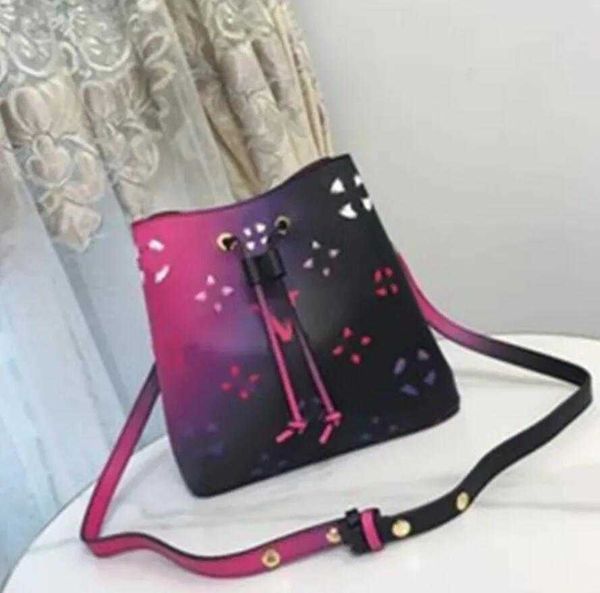 

womens gradient color bucket bags for womens handbags designers luxury totes crossbody bag handbag multicolour fashion versatile shoulder pu