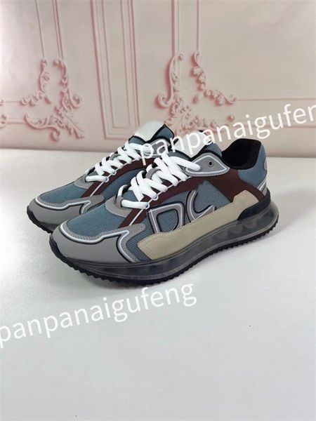 

2023 new luxury designer sneakers calf leather white blue letter platform low sneakers for men and women training shoes size 39-46fd230508, Black