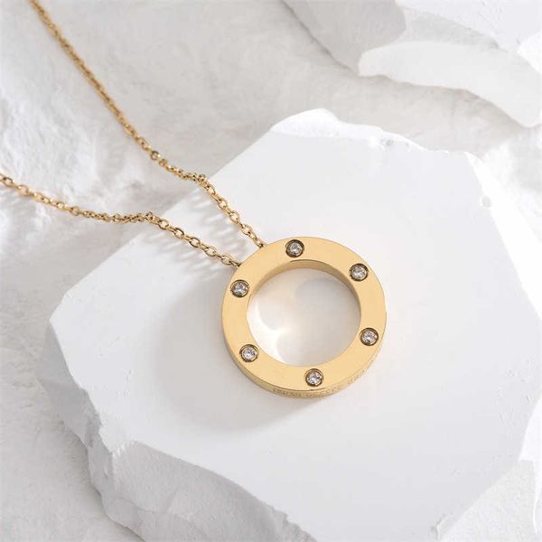 

xhhf card titanium steel necklace women's amulet sky star collar chain popular personality stainless factory pendant, Silver