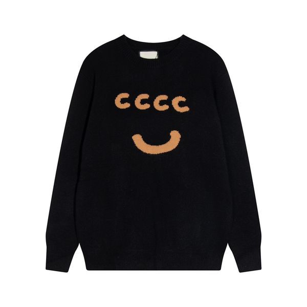 

2023 new men's sweater sailor crew neck sweater classic embroidered parisian style casual oversized macaron color sweatshirt sweater, White;black