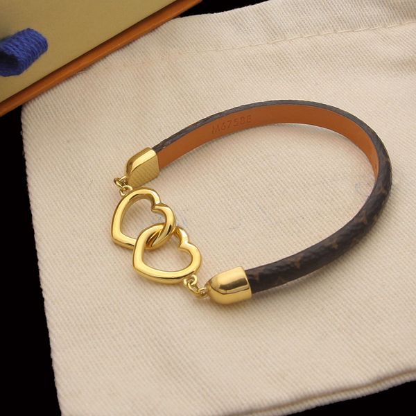 

luxury bracelet designer bracelet leather bracelets for woman women simple jewelry womens christmas valentine's day gift bangle pendant, Golden;silver