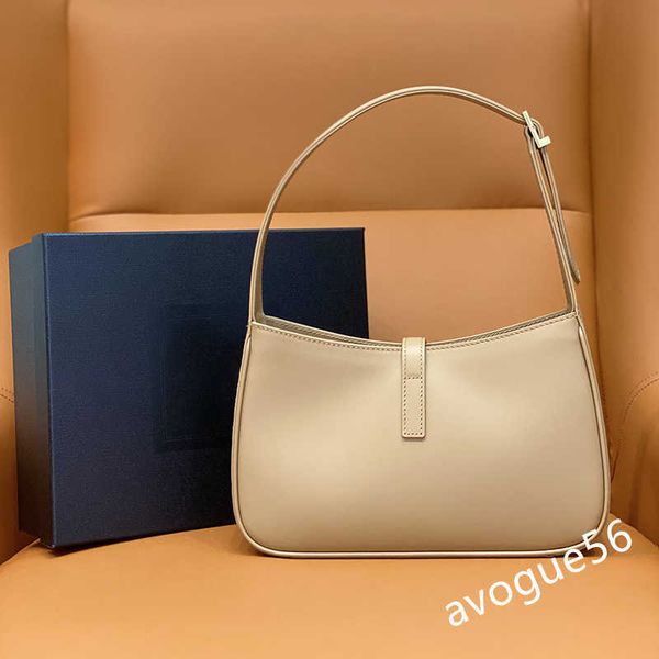 

2023 designer hobo bag luxury underarm bags 23cm 10a mirror quality tanned leather shoulder handbag with box y031