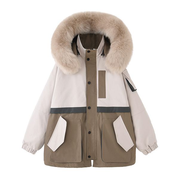 

women's down jacket 2023 new loose winter short cotton jacket866, Black