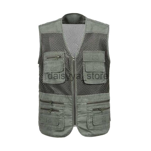 

other sporting goods men multi-pocket fishing hunting mesh vest outdoor pgraphy travel x0826