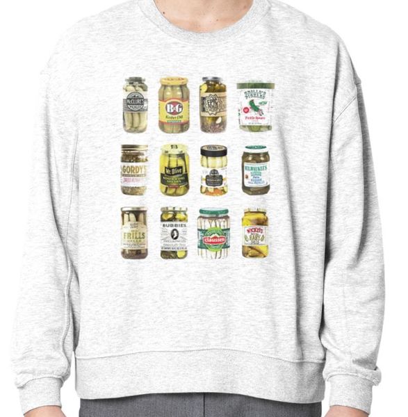

women's t-shirt fashion mens t-shirt canned pickles pickle lovers t-shirt, Black