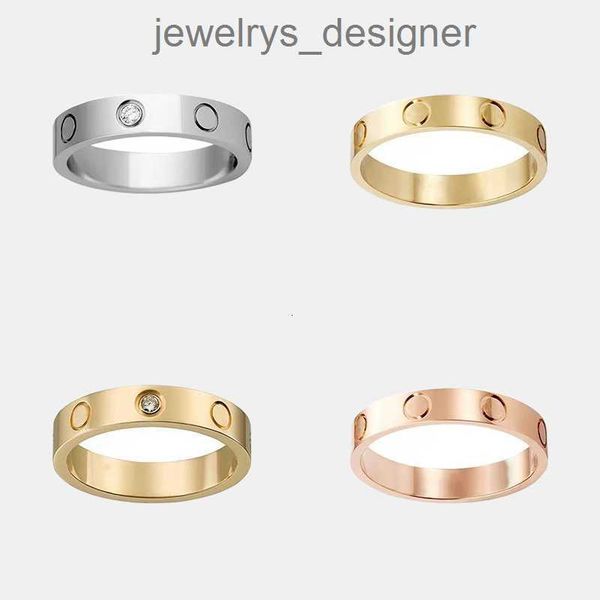 

classic love ring designer titanium steel luxury jewellery men and women couples wedding ring valentine's day gift never tarnish non-al, Silver