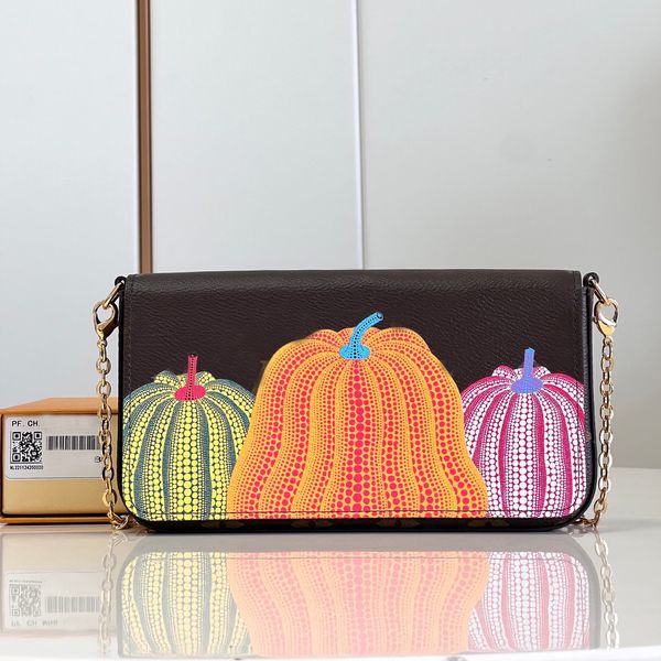 

7a+ luxury chain bag designer crossbody genuine leather envelope purse 21cm high imitation composite handbags with box