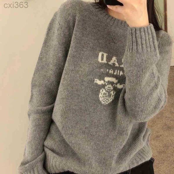 

coat sweaters autumn and winter women's new sweater loose and lazy female jacquard sweater versatile temperament top, White;black