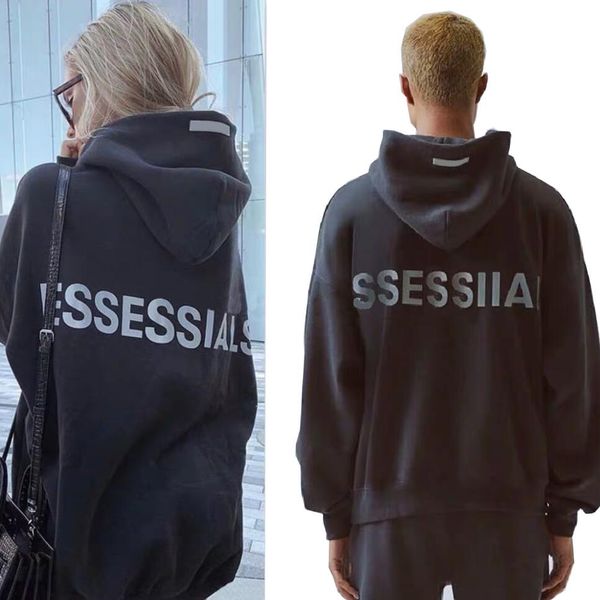 

autumn r mens hoodie high-end comfort luxury pure cotton plus fleece hoodie men and women with the same shirt size s-xl, Black