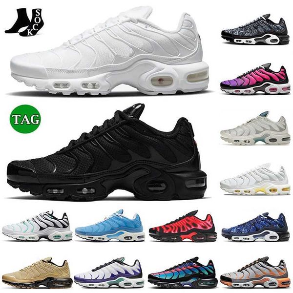 

classic triple black all white tn running shoes for men womens tns sneakers size 12 designer tnplus oreos terrascape atlant vapour mx joggin