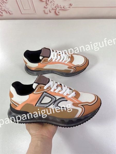 

luxurys designer sneaker running shoes calfskin leather whiteblue letter overlays platform low sneakers mens woman shoes size 39-46fd230508, Black