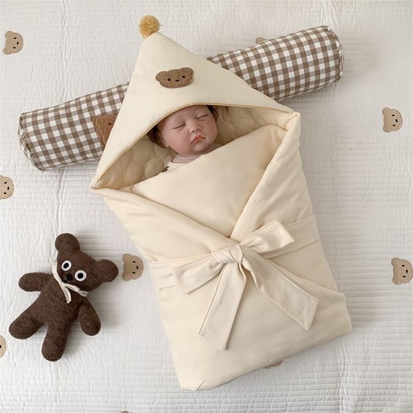 

blankets swaddling born baby cotton wrap quilt swaddle blanket infant products spring and autumn winter cover receiving 230825