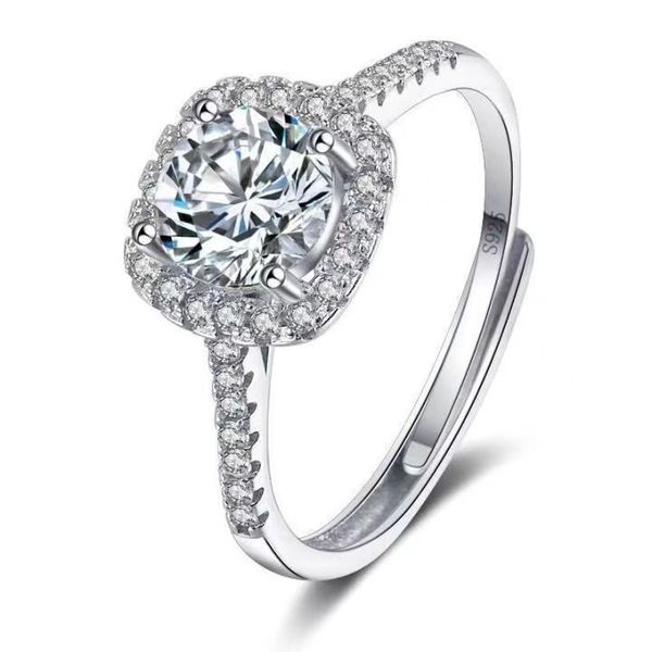

jewelry designer engagement ring artificial diamond women's ring adjustable engagement gift, Slivery;golden