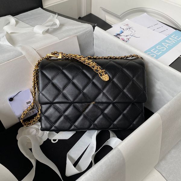 

10a designer tote bag handbag 21cm luxury crossbody bags chain shoulder purse women real leather classic flap the totes clutch wallet mirror
