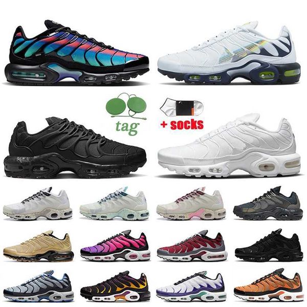 

2023 tn plus running shoes unity anaglyph tns terrascape men women tnplus tennis mesh trainers triple white black royal blue grey mens train