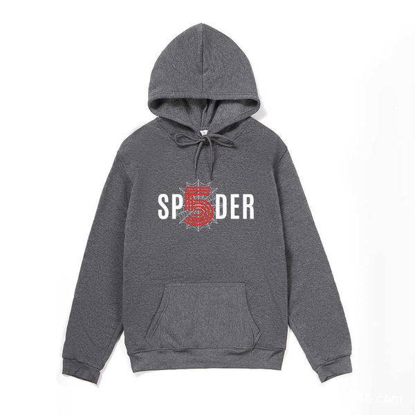 

selling design sp5der 5 printed european casual sweatshirt for men, Black
