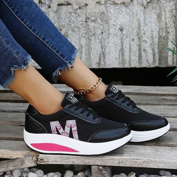 

dress shoes women sneakers running shoes soft mesh breathable soft light sport female walking jogging shoes ladies lace up zapatillas mujer, Black