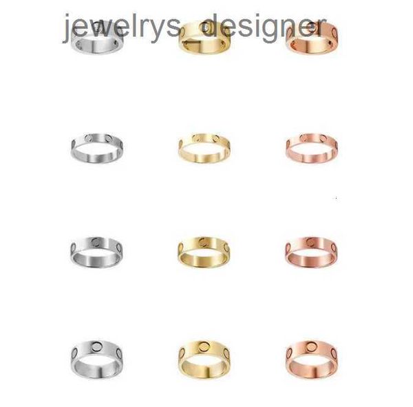 

love rings women designer jewelry ring couple jewellery band titanium steel with diamonds casual fashion street classic silver rose optional