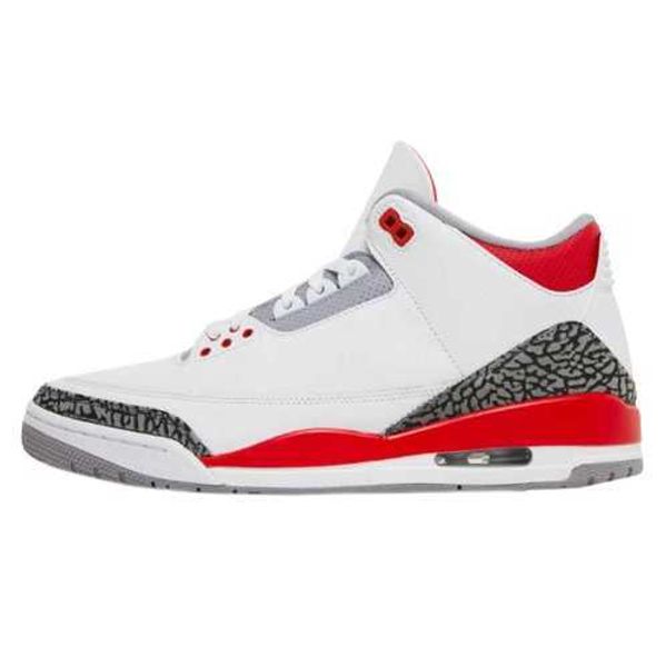 

basketball shoes shoes 3 og fire red 3s whitefire red-cement grey-black outdoor sports sneakers original