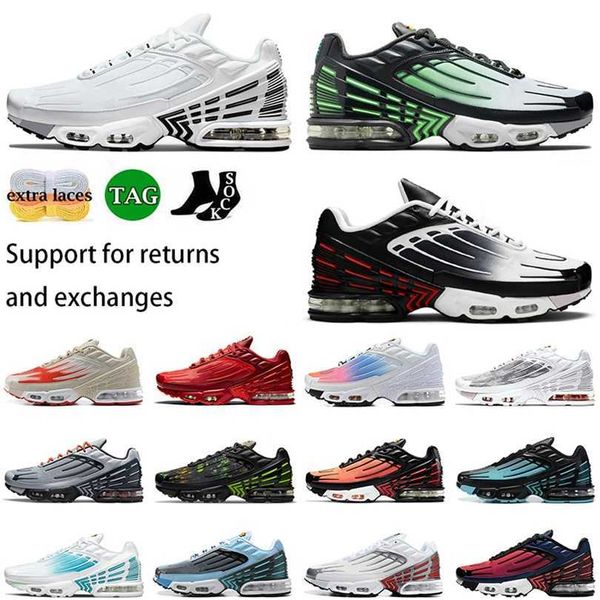 

2023 tn outdoor sports sneakers casual shoes running shoes terrascape triple black reflective white olive university blue magma