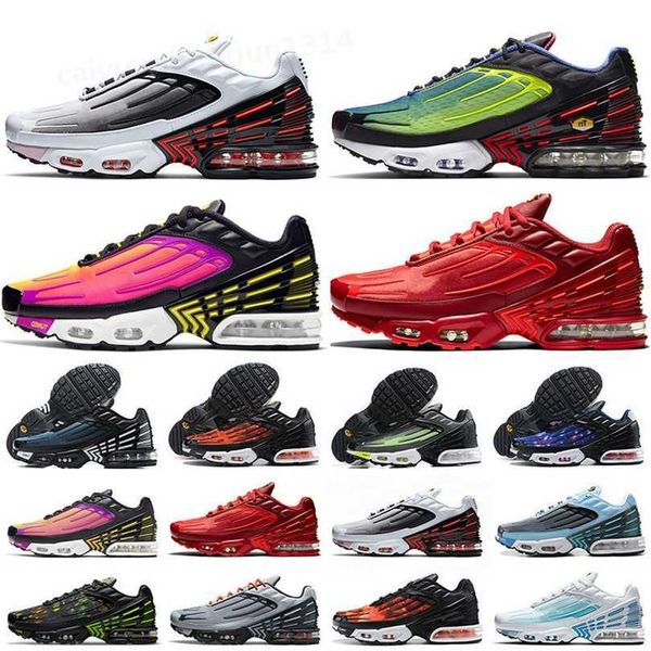 

2023 tn plus 3 tuned men sports shoes laser blue white aquamarine tns requin obsidian hyper violet deep parachute ghost green triple black