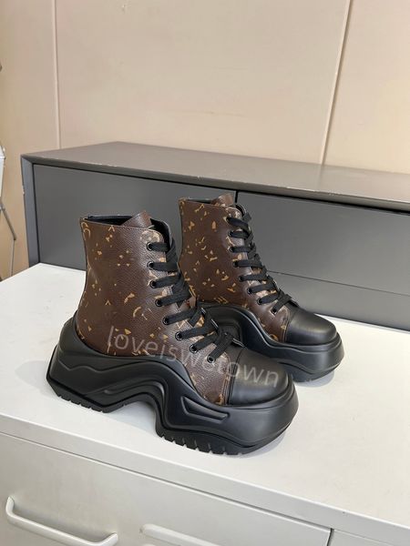 

archlight 2 0 platform ankle boot black calf leather back zip oversized rubber outsole autumn winter new round head forward style womens des