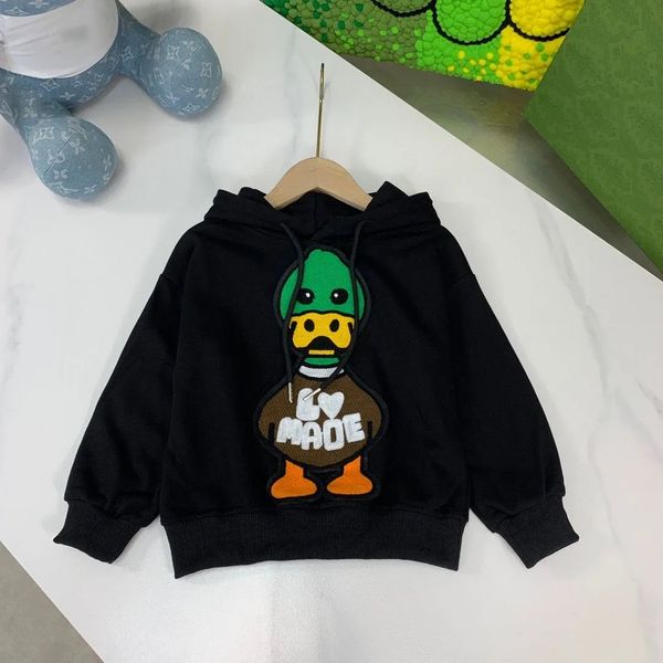 

baby clothes sets kids designer clothes hoodies girls boys tracksuits with letters fasion duck pattern sports loose outfit warm autumn and w, White