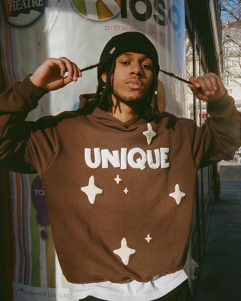 

women's hoodies sweatshirts high street trend print hoodie male and female couple letter american retro ins loose sweatshirt jacket 230, Black