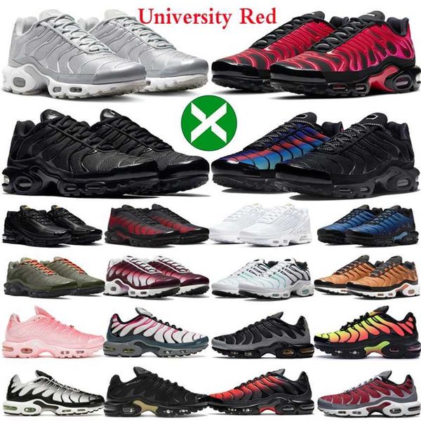 

women men running shoes tns university red max tn plus 3 air terrascape 3s triple black white blue fury ale green mens trainer outdoor sneak