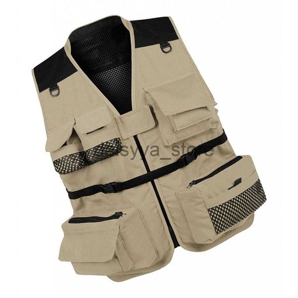

other sporting goods multi pocket mesh vest pgraphy hunting fishing gilet outdoor hiking camping travel waistcoat shooting adjustable vest x