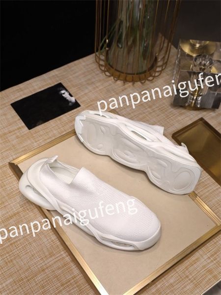 

2023 r sneaker trainer running shoes calfskin leather whiteblue letter overlays platform low sneakers mens woman shoes size 35-45 fd230505, Black